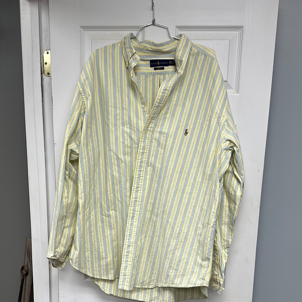 Polo by Ralph Lauren Yellow Casual Button Down Shirt